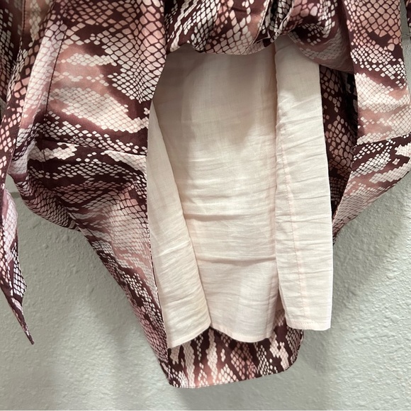 Current/Elliott The Carmel Dress in Peach Whip Python Size 0 - Picture 11 of 12